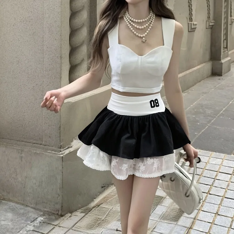 BEAR UNION Casual Short Skirts Women's Black-5