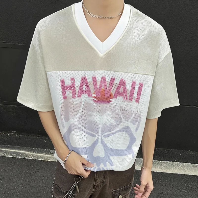 BEAR UNION Drop Shoulder Sleeve T Shirt Women's Apricot-2