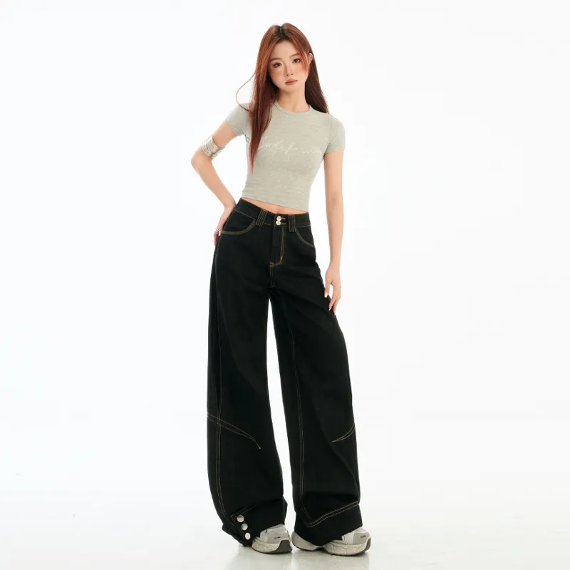 BEAR UNION Jeans Women's Black-5
