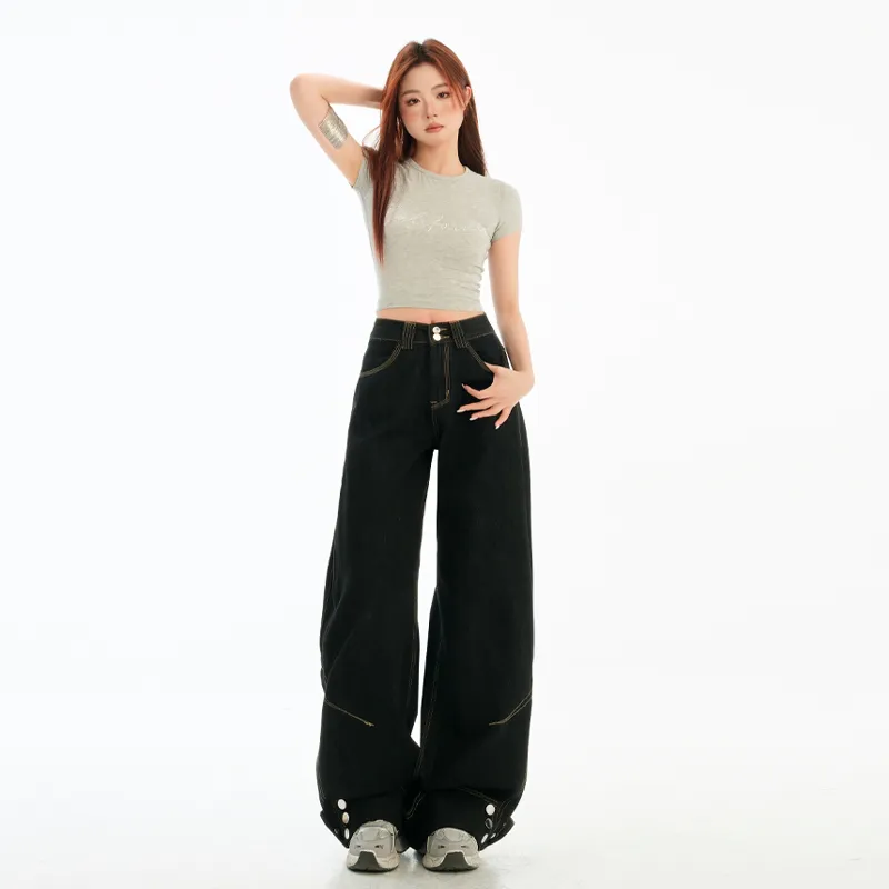 BEAR UNION Jeans Women's Black-4
