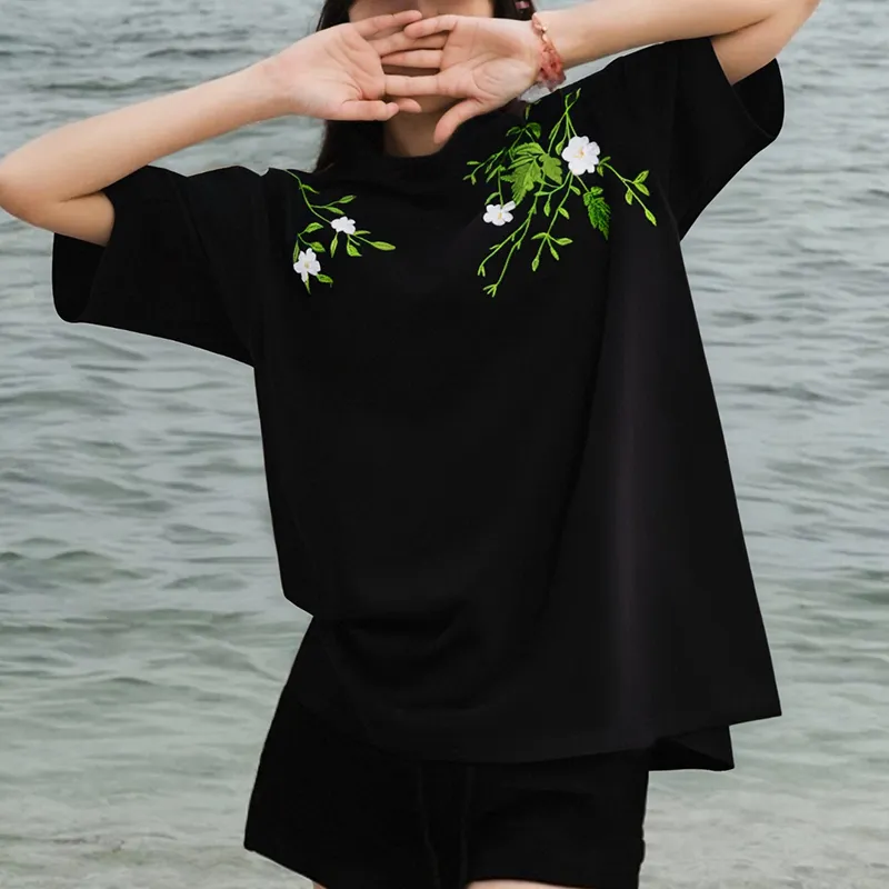 BEAR UNION Drop Shoulder Sleeve T Shirt Unisex-5