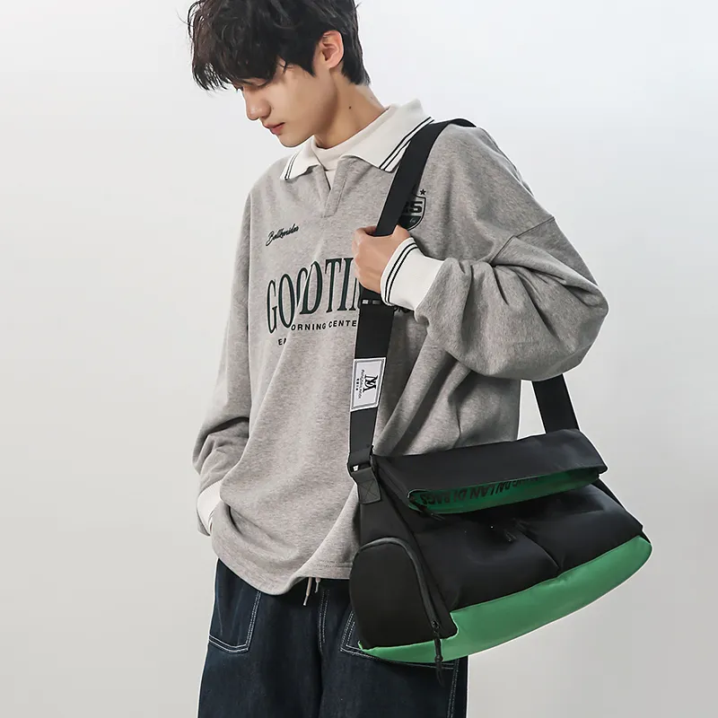 GOBLIN SHARKS 1759 Oxford Travel Bag Unisex White/Black & Purple/Black & Green-19