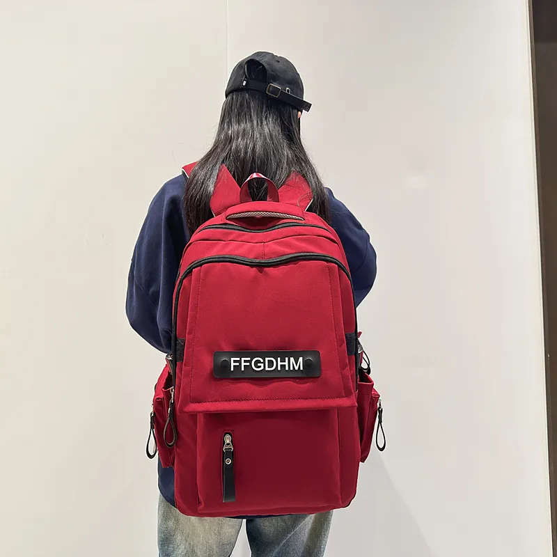 GOBLIN SHARKS 1759 Nylon Backpack Regular Unisex Black/White/Red/Light Blue/Dark Blue-20