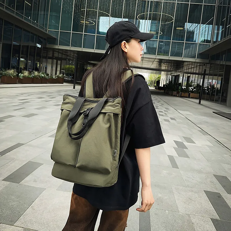 GOBLIN SHARKS 1759 Nylon Backpack Double Shoulder Bag Regular Unisex Multicolor-16