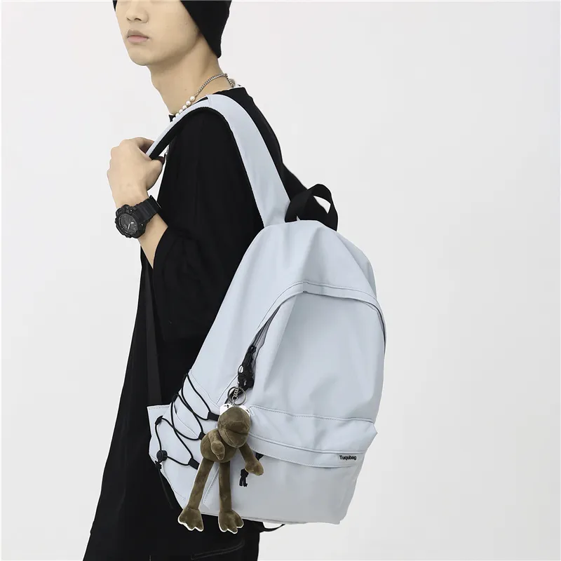 GOBLIN SHARKS 1759 Nylon Backpack Regular Unisex Black/White/Blue/Gray/Khaki/Green-24