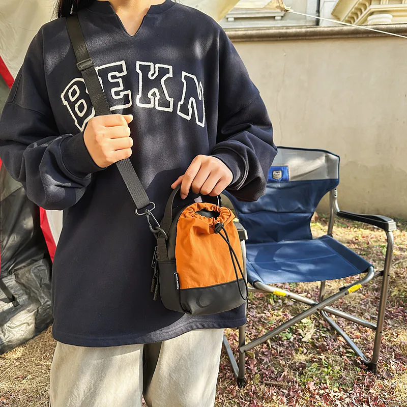 GOBLIN SHARKS 1759 Nylon Crossbody Bag Regular Unisex White/Black/Orange/Army Green/Purple-17