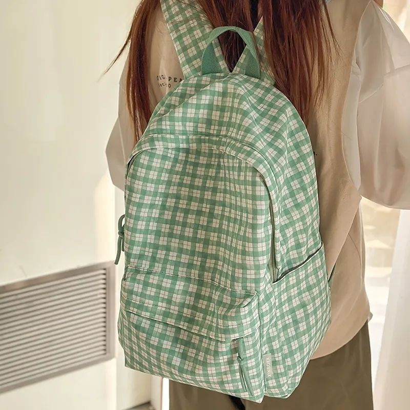GOBLIN SHARKS 1759 Nylon Backpack Regular Unisex Blue/Green/Orange/Red Green-6