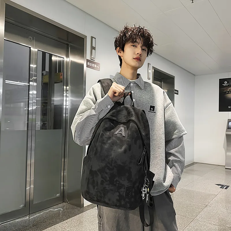 GOBLIN SHARKS 1759 Nylon Backpack Unisex White/Black/Green/Red-10
