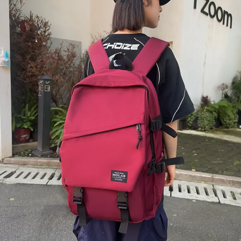 GOBLIN SHARKS 1759 Nylon Backpack Unisex White/Black/Gray/Light Green/Army Green/Red-34