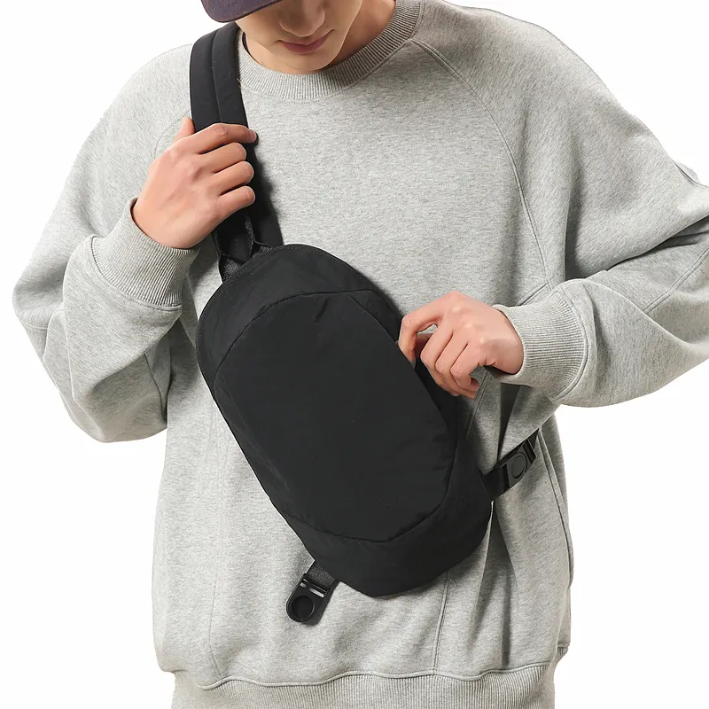 GOBLIN SHARKS 1759 Nylon Backpack Sling Bag Regular Unisex Grey/Black/Orange-11