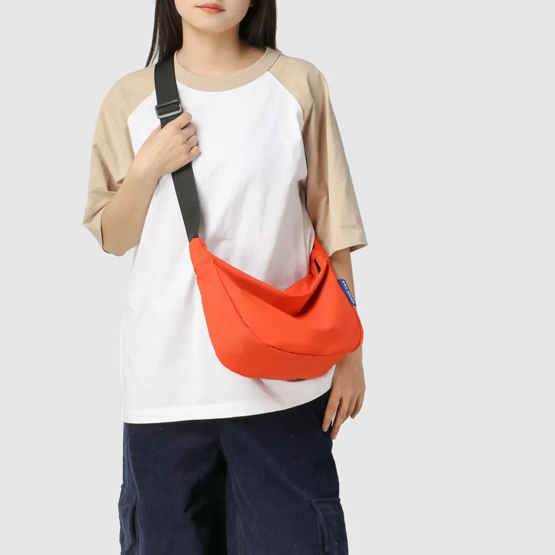 GOBLIN SHARKS 1759 Nylon Crossbody Bag Regular Unisex White/Black/Orange/Brown-15