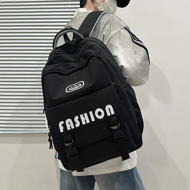 GOBLIN SHARKS 1759 Nylon Backpack Regular Unisex White/Red/Black/Gray/Brown-15