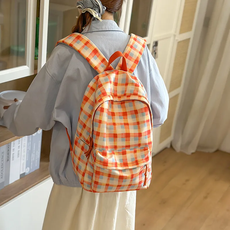 GOBLIN SHARKS 1759 Nylon Backpack Regular Unisex Blue/Green/Orange/Red Green-12