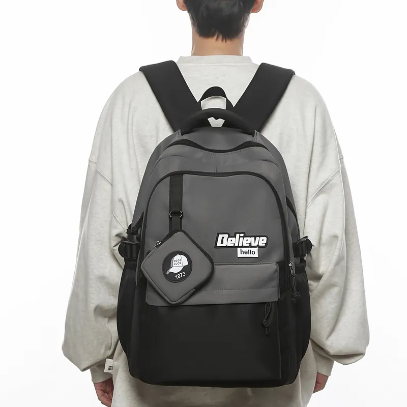 GOBLIN SHARKS 1759 Nylon Backpack Regular Unisex Khaki/White/Gray/Black/Green-14