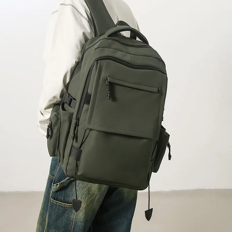 GOBLIN SHARKS 1759 Membrana Dermalis Backpack Regular Unisex Black/Green/Gray-10