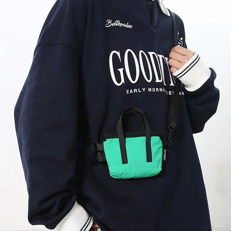 GOBLIN SHARKS 1759 Nylon Crossbody Handbag Unisex Multicolor-14
