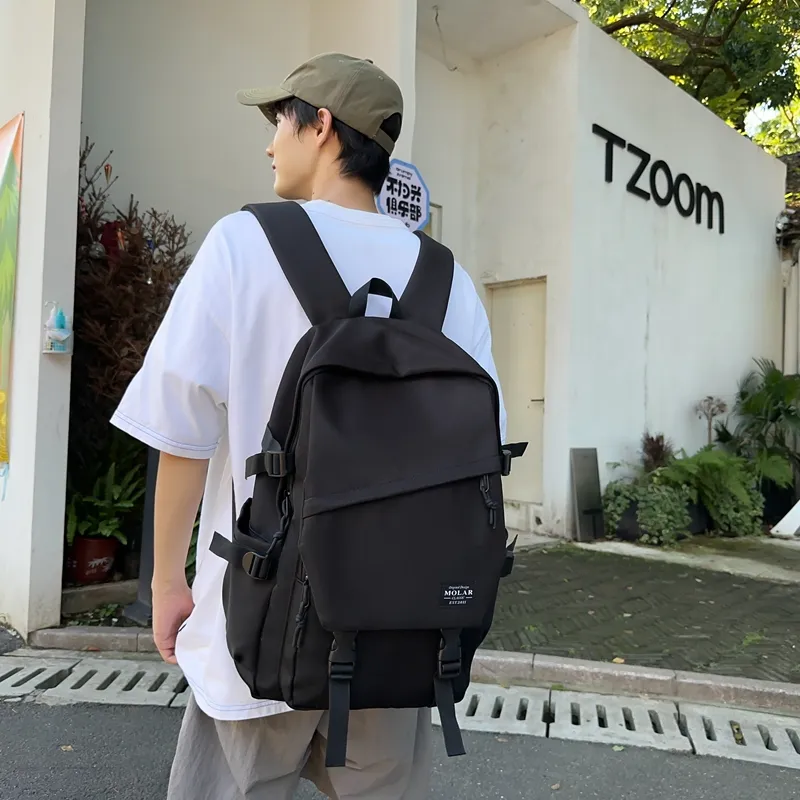 GOBLIN SHARKS 1759 Nylon Backpack Unisex White/Black/Gray/Light Green/Army Green/Red-11