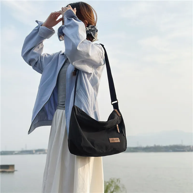GOBLIN SHARKS 1759 Nylon Messenger Bag, Shoulder Bag, Crossbody Bag Regular Unisex Multicolor-25