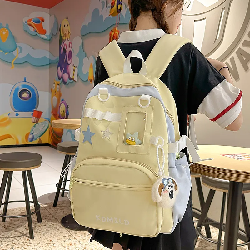 GOBLIN SHARKS 1759 Nylon+PVC Backpack Unisex Multicolor-10