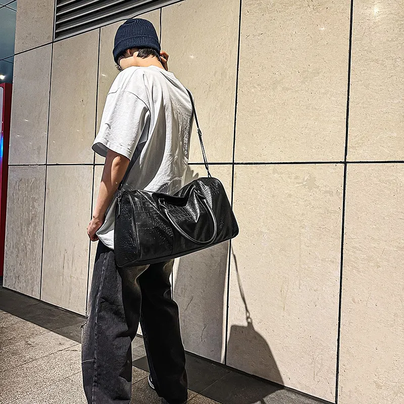 GOBLIN SHARKS 1759 PU Travel Bag Unisex Black-5