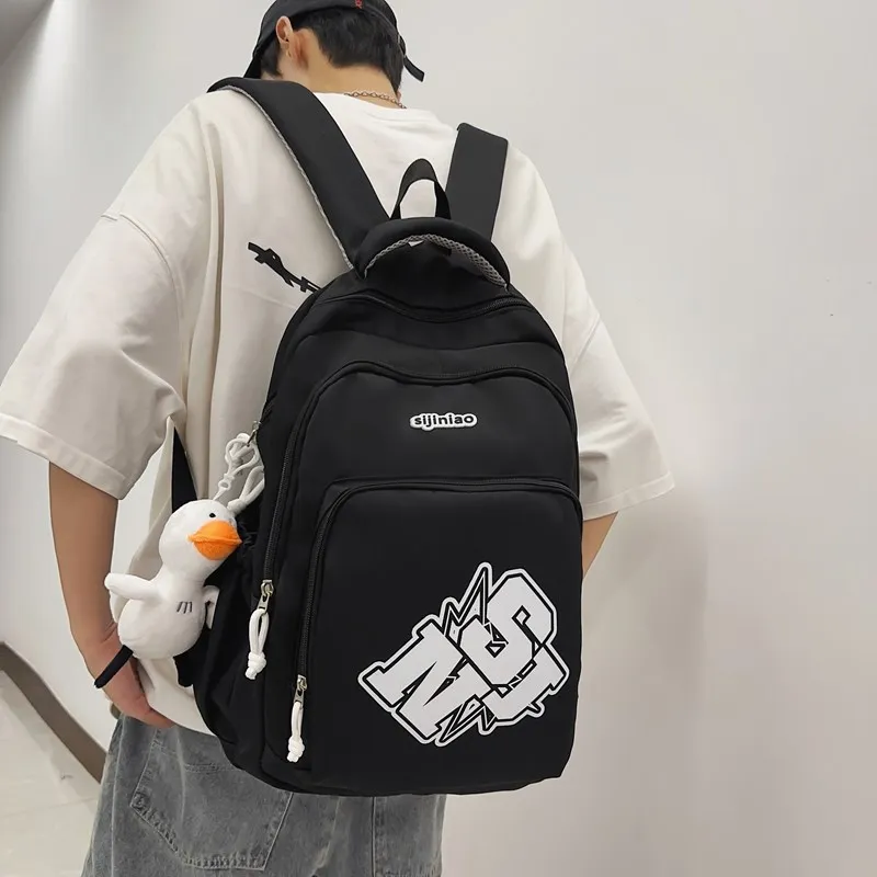 GOBLIN SHARKS 1759 Nylon Backpack Regular Unisex White Black Blue Pink Red-8