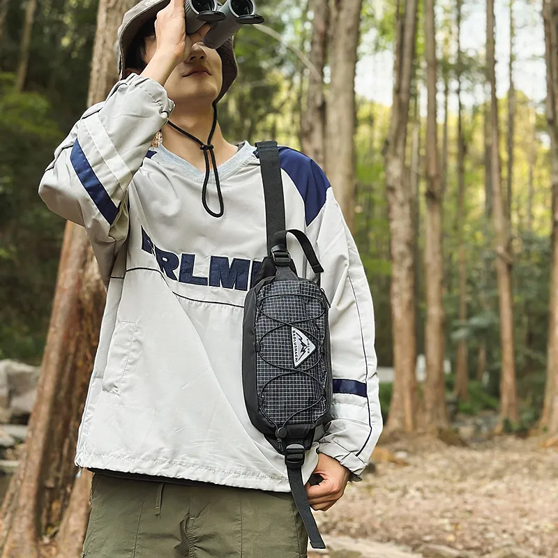 GOBLIN SHARKS 1759 Oxford Backpack Fanny Pack Regular Unisex Black/Gray/Green-3