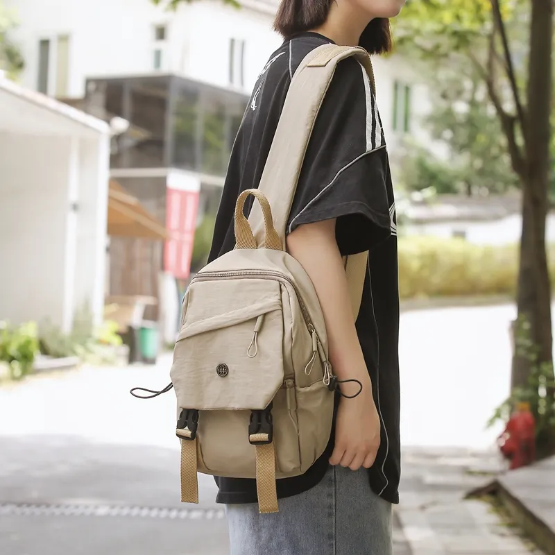 GOBLIN SHARKS 1759 Nylon Backpack Regular Unisex Gray/Black/Khaki/Green-35