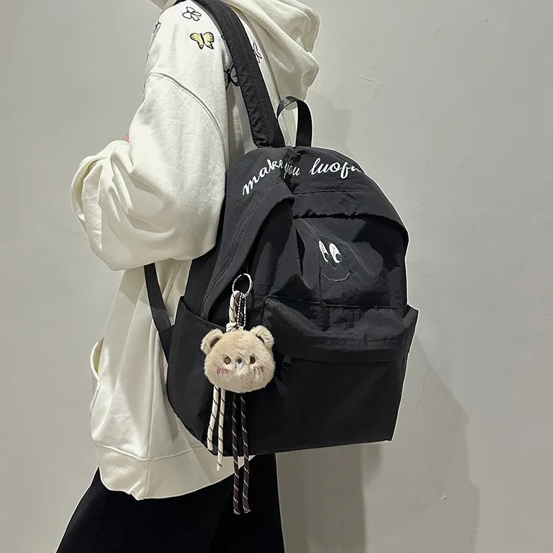GOBLIN SHARKS 1759 Nylon Backpack Regular Unisex White/Blue/Brown/Black-19
