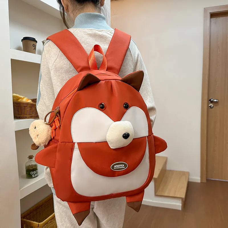 GOBLIN SHARKS 1759 Nylon Backpack Regular Unisex Khaki/Orange/Black-8