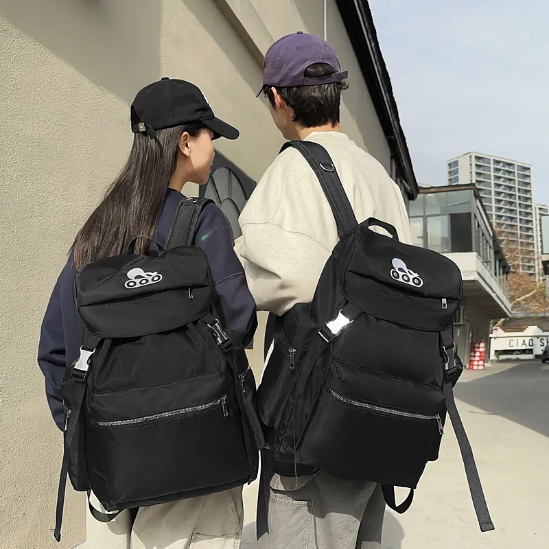 GOBLIN SHARKS 1759 Nylon Backpack Regular Unisex Black-5