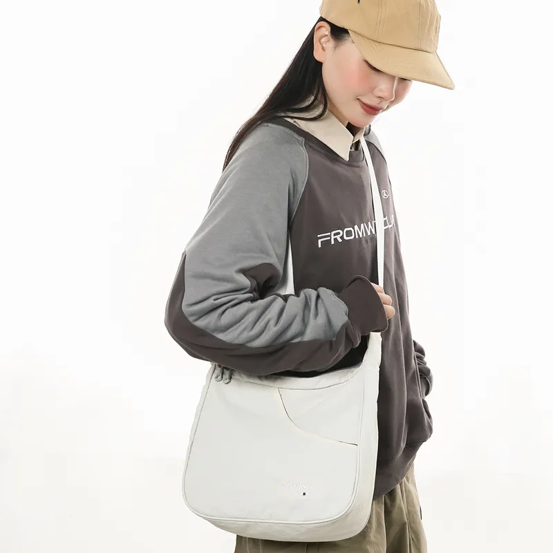 GOBLIN SHARKS 1759 Nylon Crossbody Bag Shoulder Bag Regular Unisex White/black/orange/green-4
