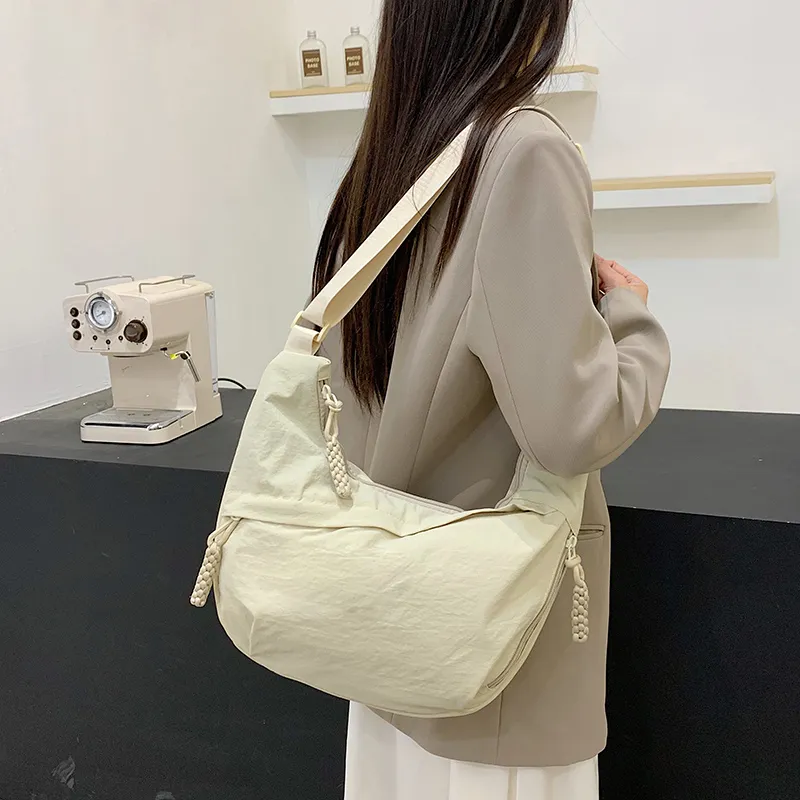 GOBLIN SHARKS 1759 Canvas Bag, Shoulder Bag, Crossbody Bag Regular Unisex Black/Ecru/Orange/Gray-8