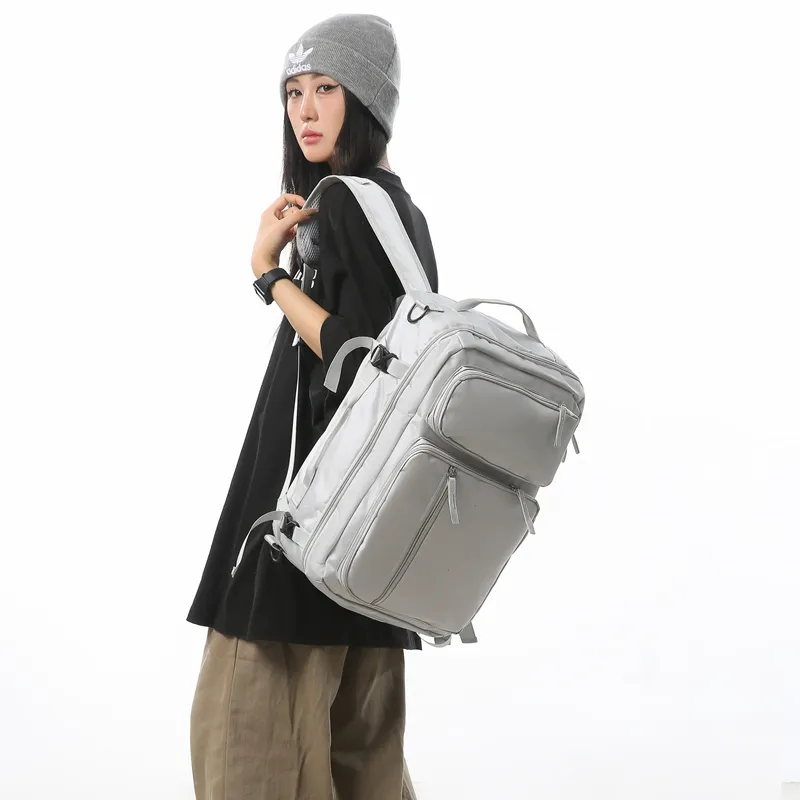 GOBLIN SHARKS 1759 Oxford Patchwork Net Backpack Regular Unisex Multicolor-9