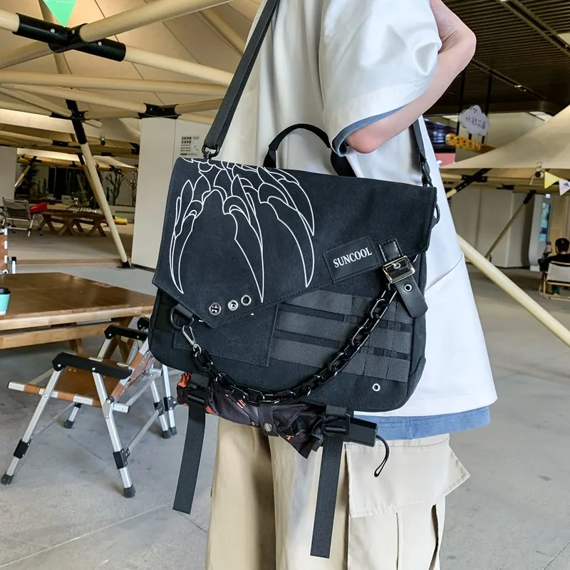 GOBLIN SHARKS 1759 Canvas Bag, Shoulder Bag Regular Unisex Multicolor-5