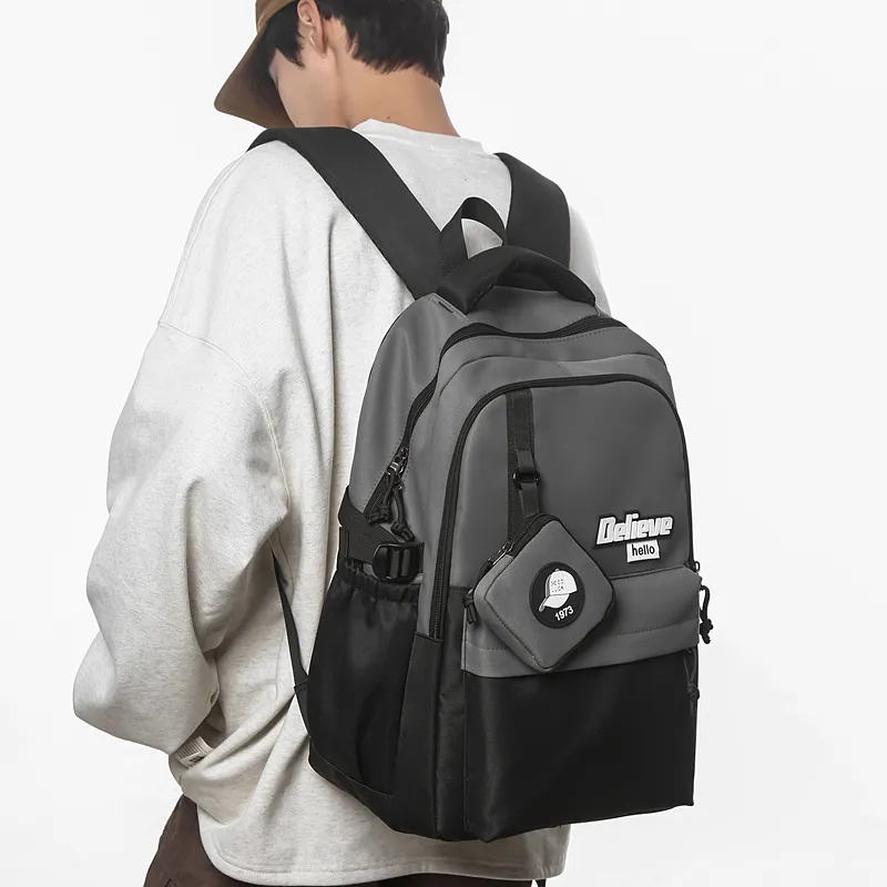 GOBLIN SHARKS 1759 Nylon Backpack Regular Unisex Khaki/White/Gray/Black/Green-18
