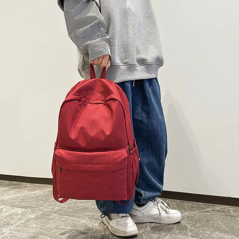 GOBLIN SHARKS 1759 Nylon Backpack Large Size Unisex White/Black/Green/Red-18