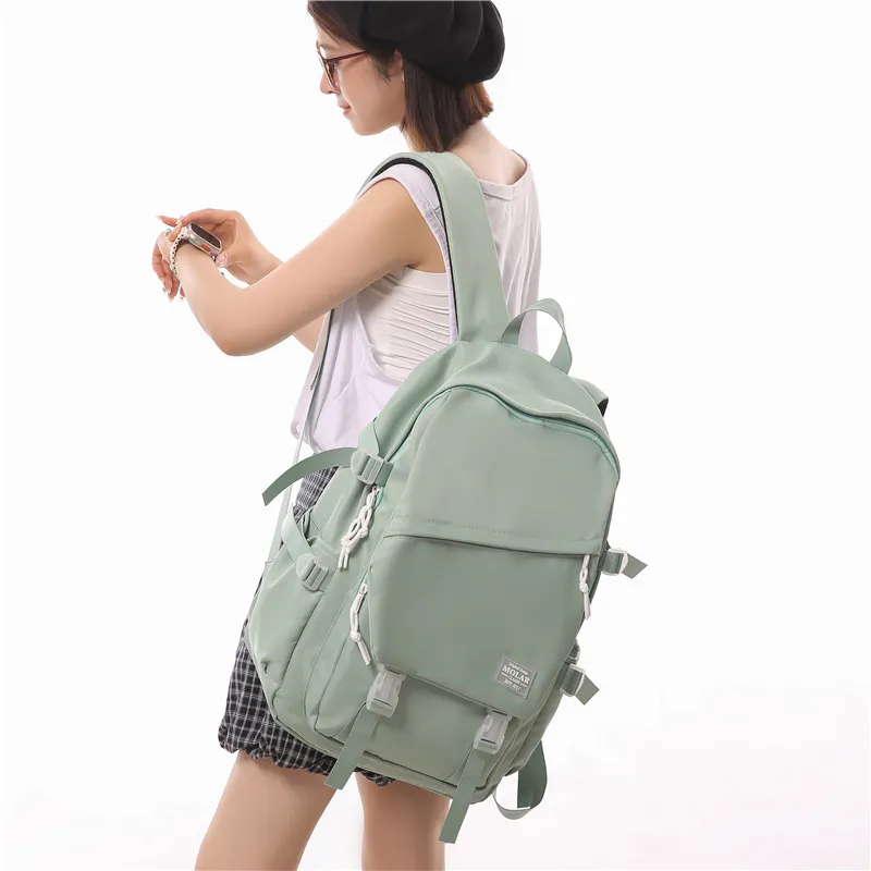 GOBLIN SHARKS 1759 Nylon Backpack Unisex White/Black/Gray/Light Green/Army Green/Red-20