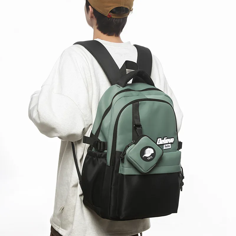 GOBLIN SHARKS 1759 Nylon Backpack Regular Unisex Khaki/White/Gray/Black/Green-24