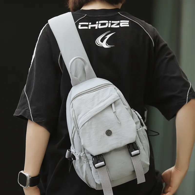 GOBLIN SHARKS 1759 Nylon Backpack Regular Unisex Gray/Black/Khaki/Green-23