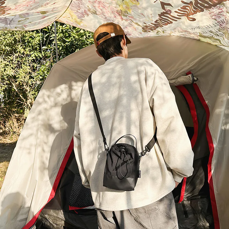 GOBLIN SHARKS 1759 Nylon Crossbody Bag Regular Unisex White/Black/Orange/Army Green/Purple-12