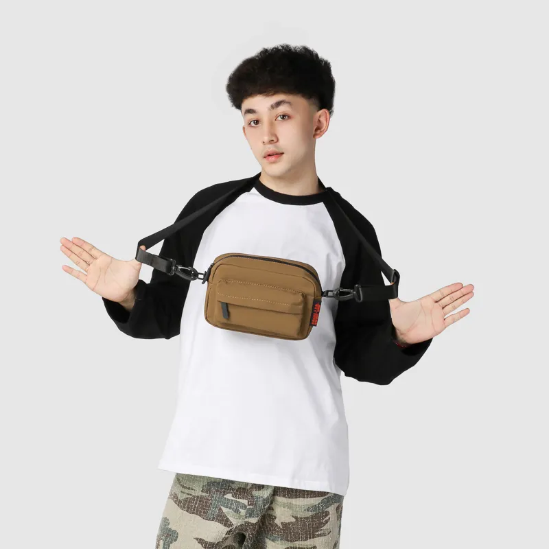 GOBLIN SHARKS 1759 Nylon Backpack Crossbody Bag Regular Unisex Black/Green/Brown/Gray-18