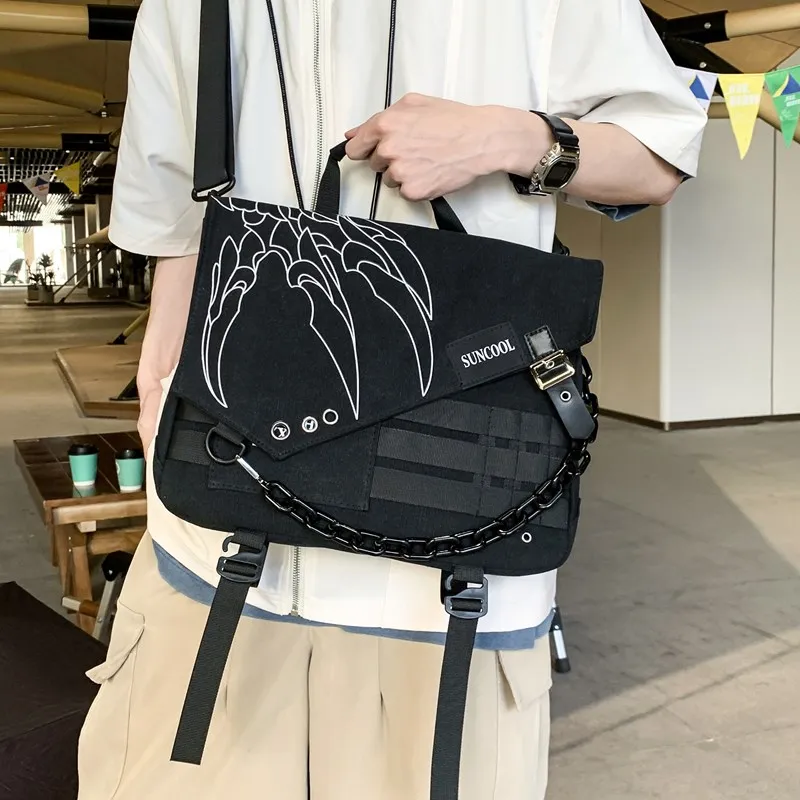 GOBLIN SHARKS 1759 Canvas Bag, Shoulder Bag Regular Unisex Multicolor-3