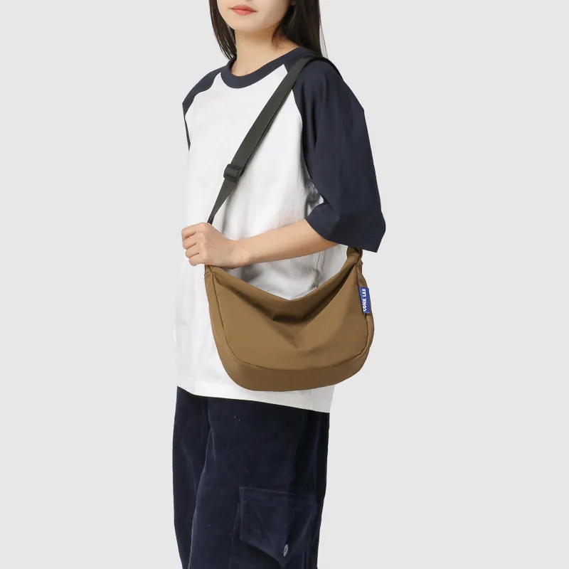 GOBLIN SHARKS 1759 Nylon Crossbody Bag Regular Unisex White/Black/Orange/Brown-22