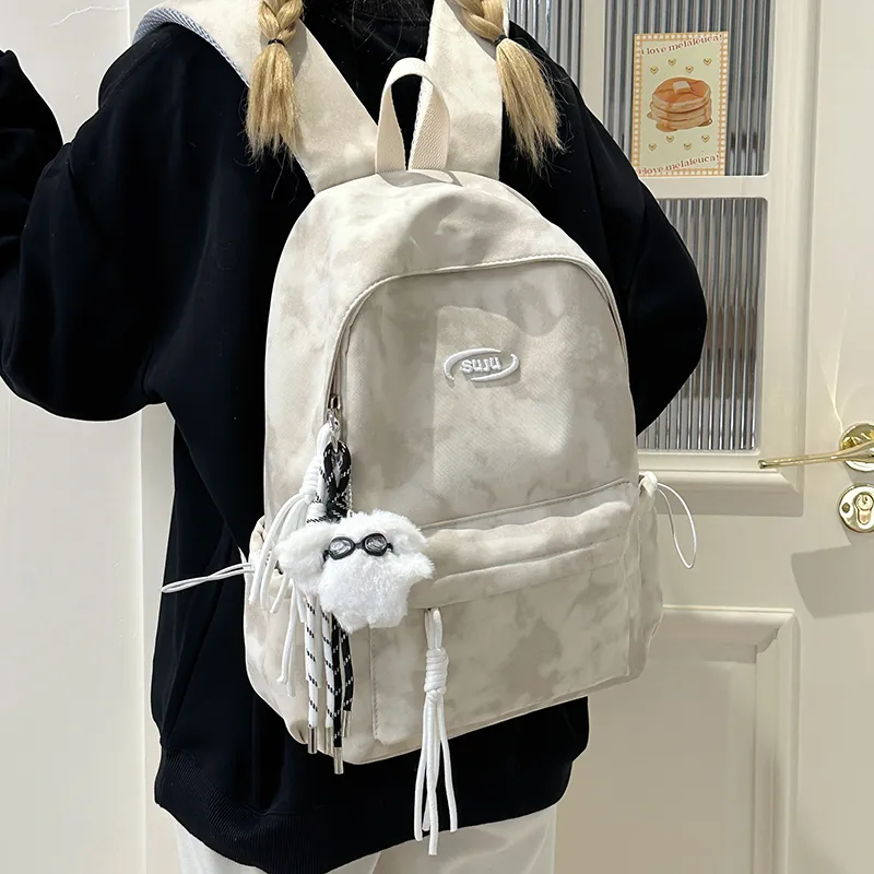GOBLIN SHARKS 1759 Nylon Backpack Regular Unisex White/Red/Green/Black-4