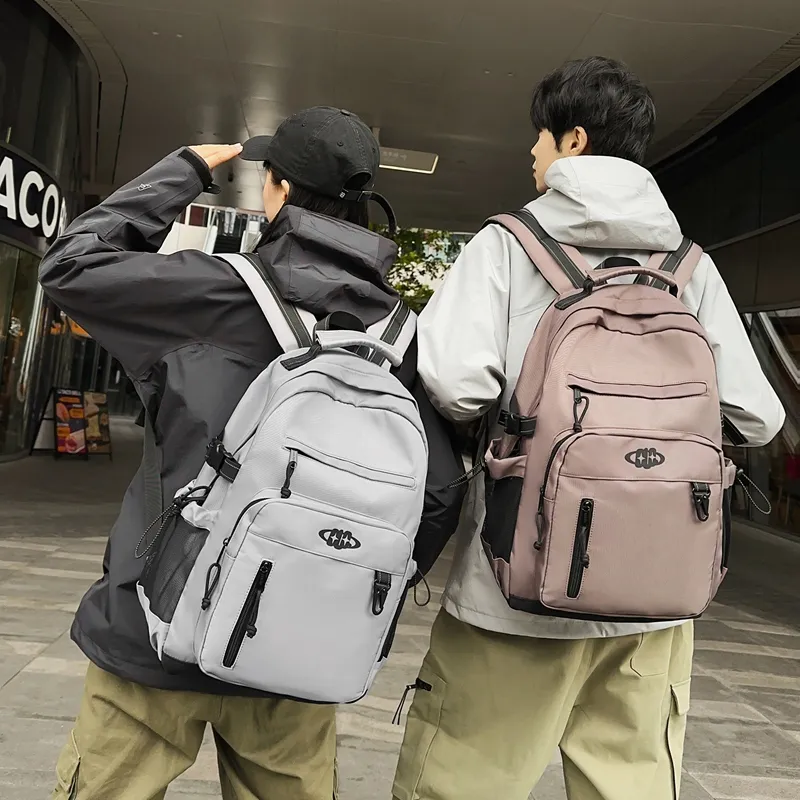 GOBLIN SHARKS 1759 Nylon Backpack Regular Unisex White/Black/Gray/Khaki-21