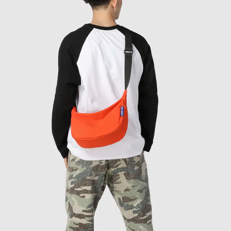 GOBLIN SHARKS 1759 Nylon Crossbody Bag Regular Unisex White/Black/Orange/Brown-19