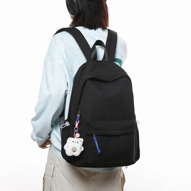 GOBLIN SHARKS 1759 Nylon Backpack Unisex Black/White/Beige Yellow/Green/Blue/Gray-1