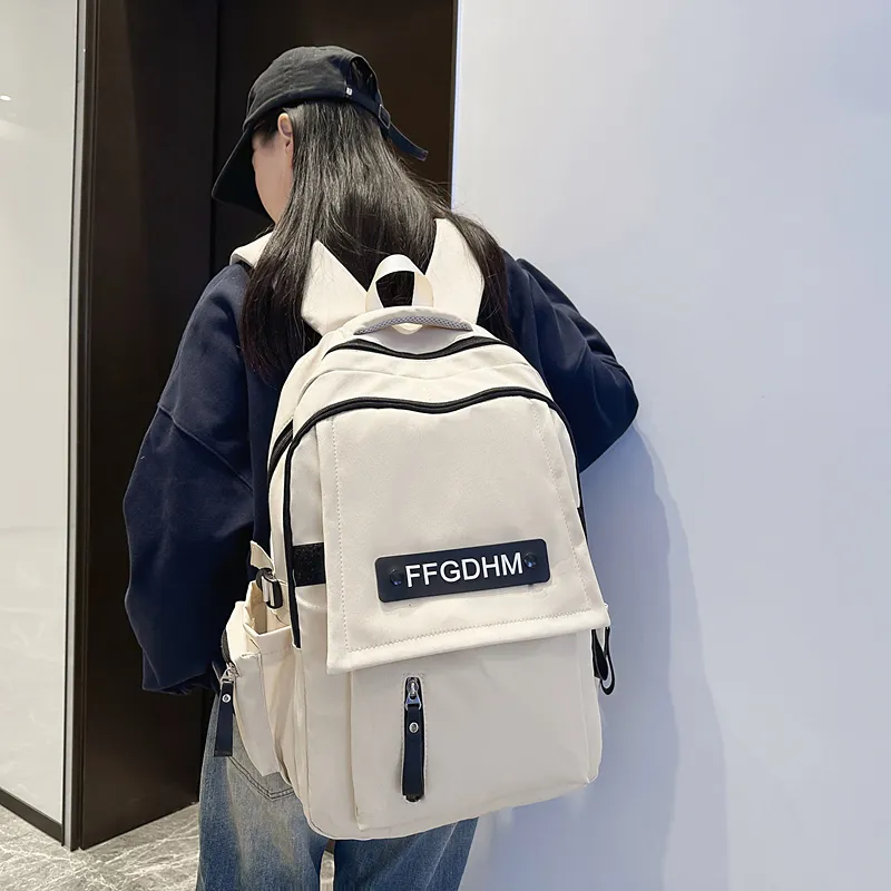 GOBLIN SHARKS 1759 Nylon Backpack Regular Unisex Black/White/Red/Light Blue/Dark Blue-12