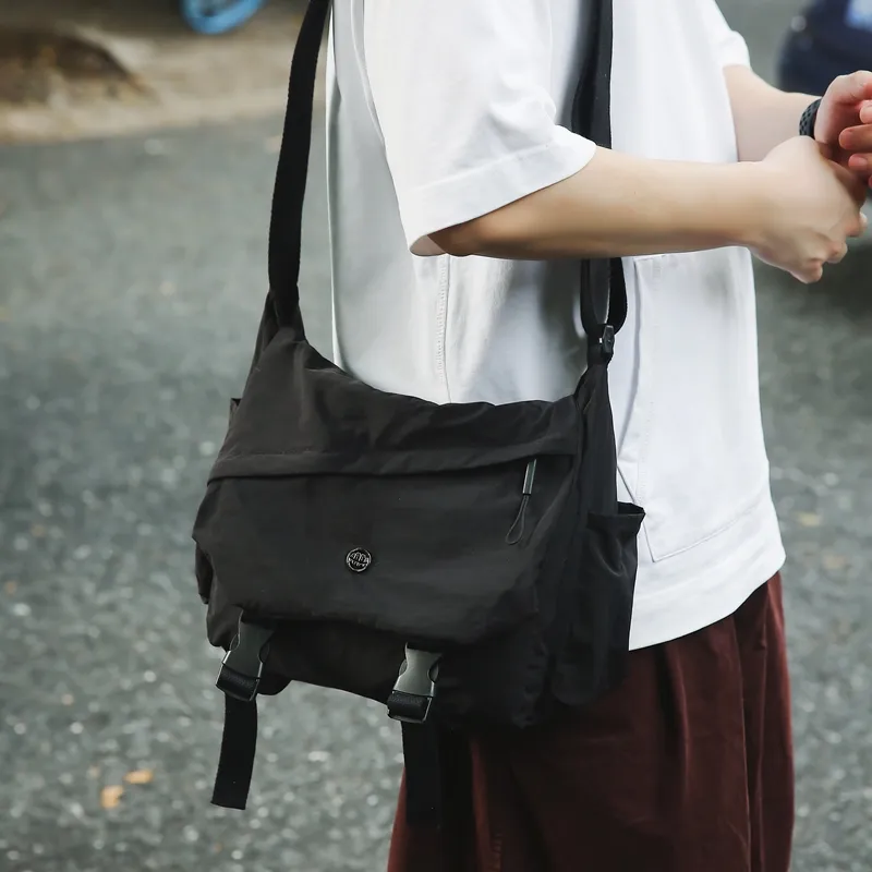 GOBLIN SHARKS 1759 Nylon Backpack Shoulder Bag Crossbody Bag Regular Unisex Gray/Black/Khaki/Green-12
