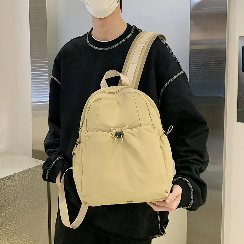 GOBLIN SHARKS 1759 Canvas Backpack Regular Unisex White/Green/Black/Khaki-15